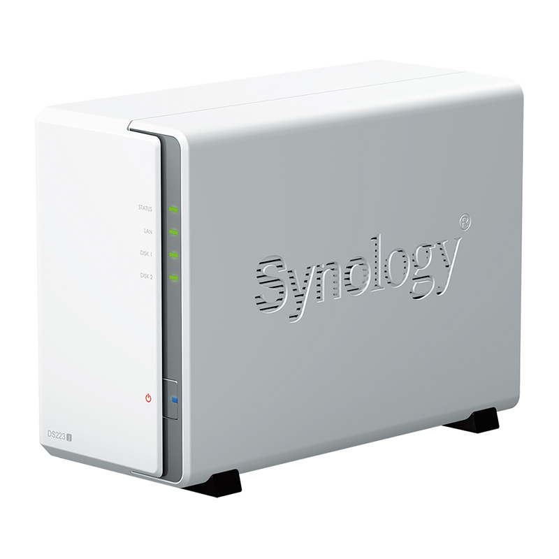 Synology DS223j DiskStation Desktop 1GB 2 Bay NAS