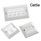 Excel Cat5e Module Kits & Faceplates
