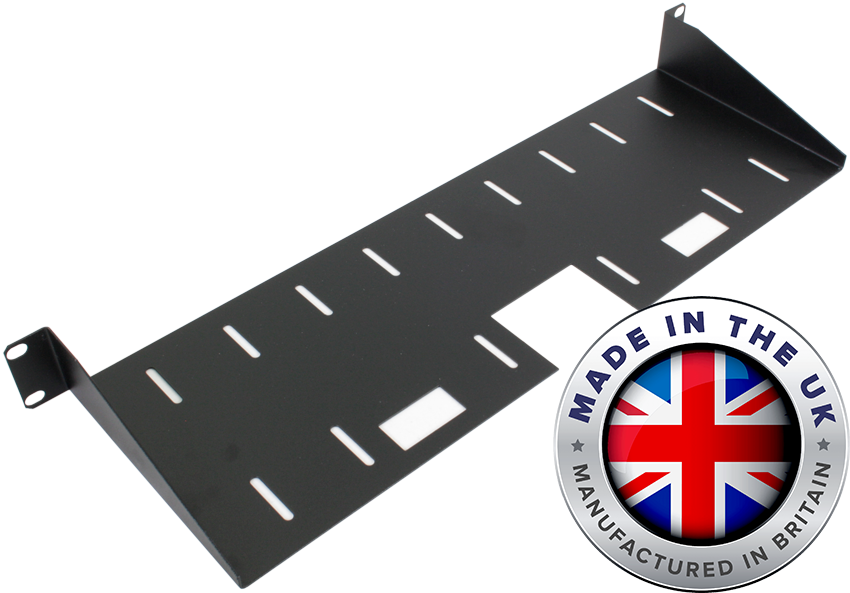 150mm Deep UK Made Front Mounting Modem Shelf (1u)