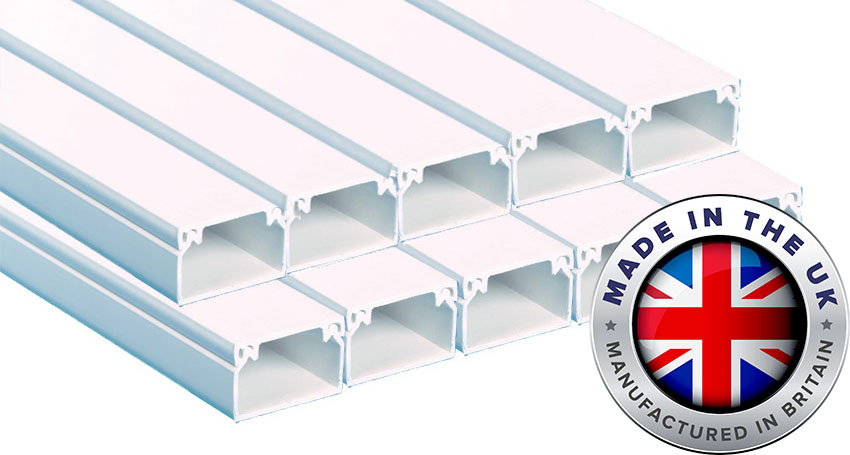 UK Made 16 x 25mm PVC Trunking (10 x 3mts)