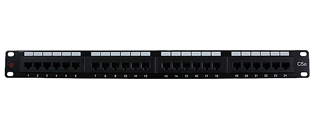 CE 24 Port Cat5e Patch Panel - RJ45 UTP