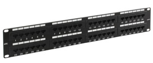 Excel 48 Port Cat5e  Patch Panel - 2u RJ45 UTP