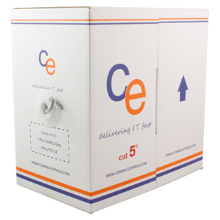 CE Cat5e Cable U/UTP Eca PVC 305mt Box, Grey