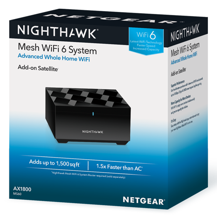Netgear MS60 Nighthawk Mesh WiFi 6 Add-on Satellite