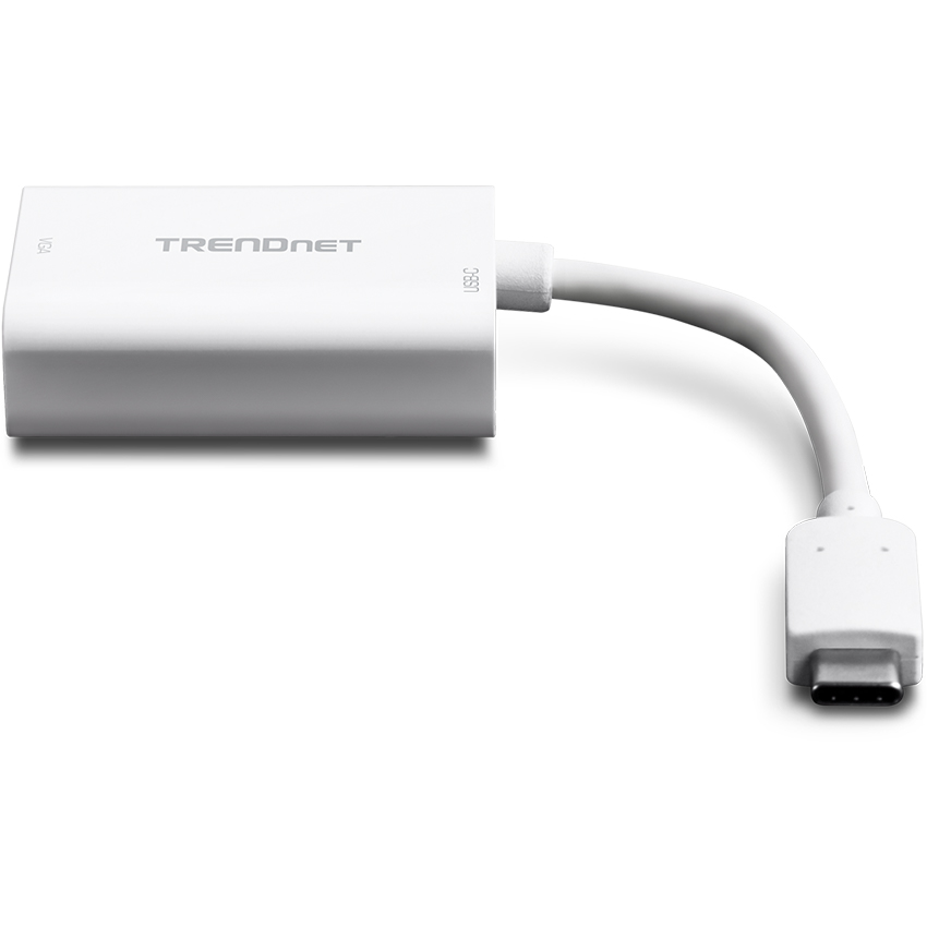 TRENDnet TUC-VGA2 USB-C to VGA Adapter with Power Delivery