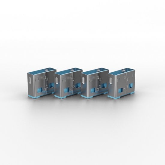 Lindy USB Port Blocker, With Key - Pack of 4